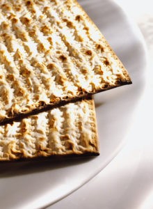 Matzos on Plates