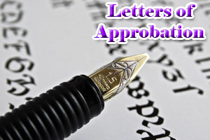 Letters of Approbation from Rabbis Button