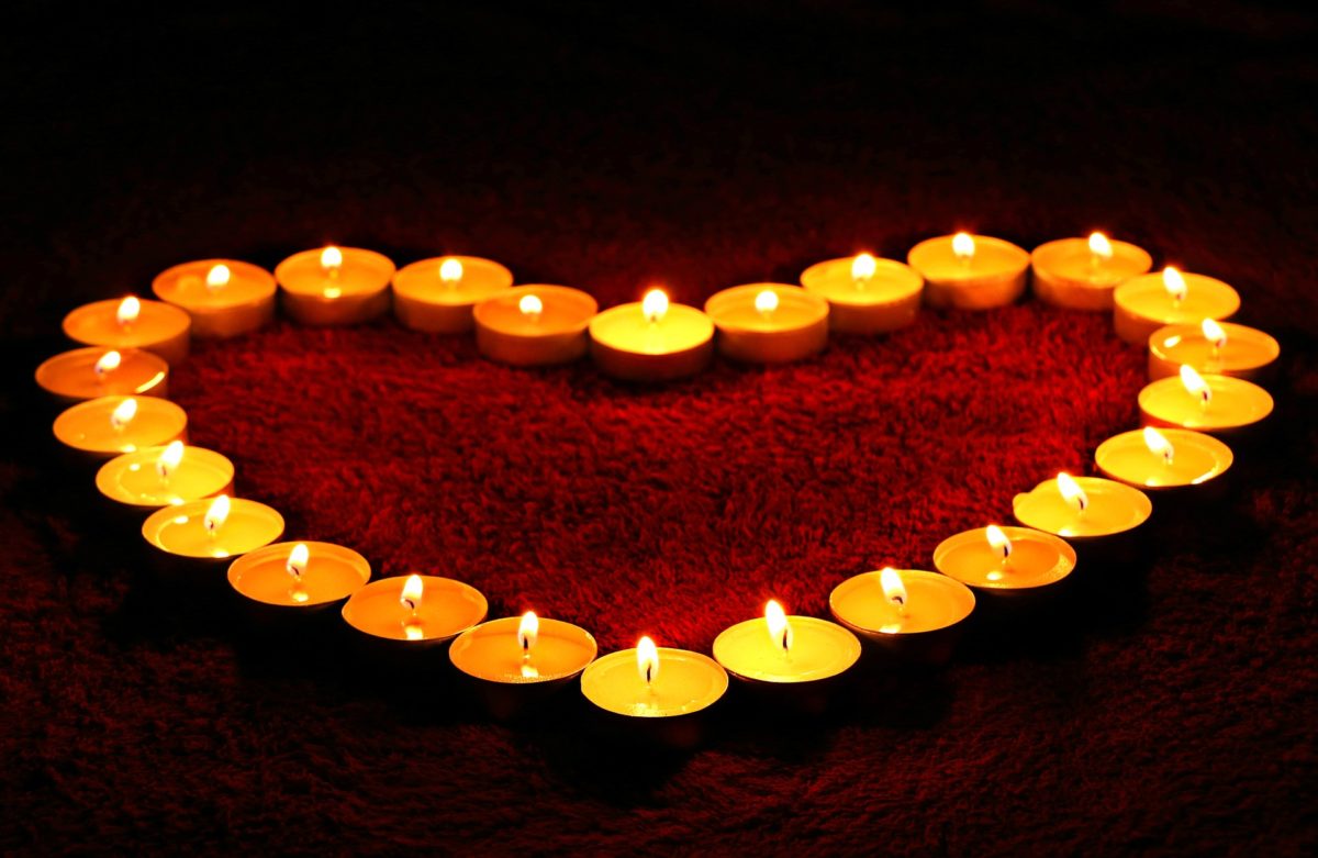 Candles in Shape of Heart