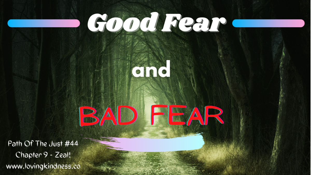 Mesillat Yesharim – Path of the Just #44 – Chapter 9 – Zeal! [Good Fear and Bad Fear]