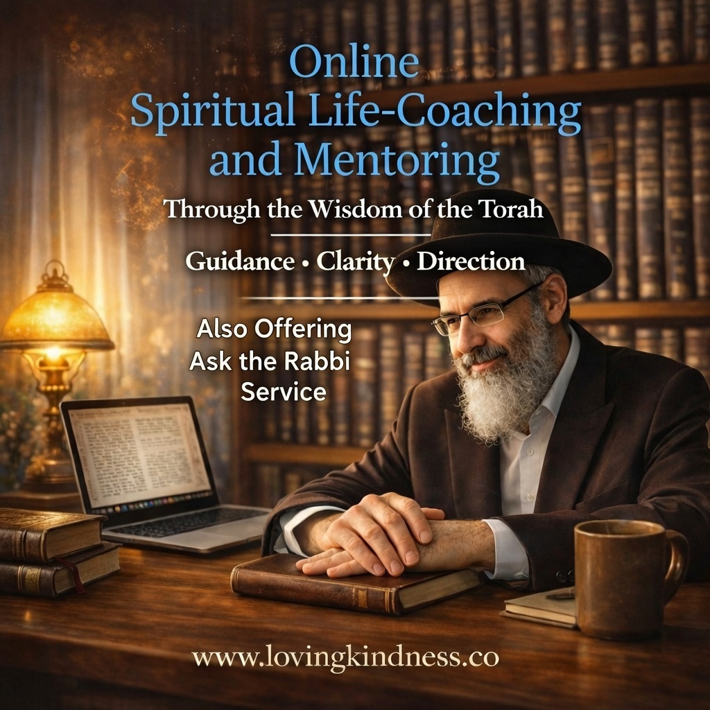 Online Spiritual Life Coaching and Mentoring and Ask the Rabbi Service