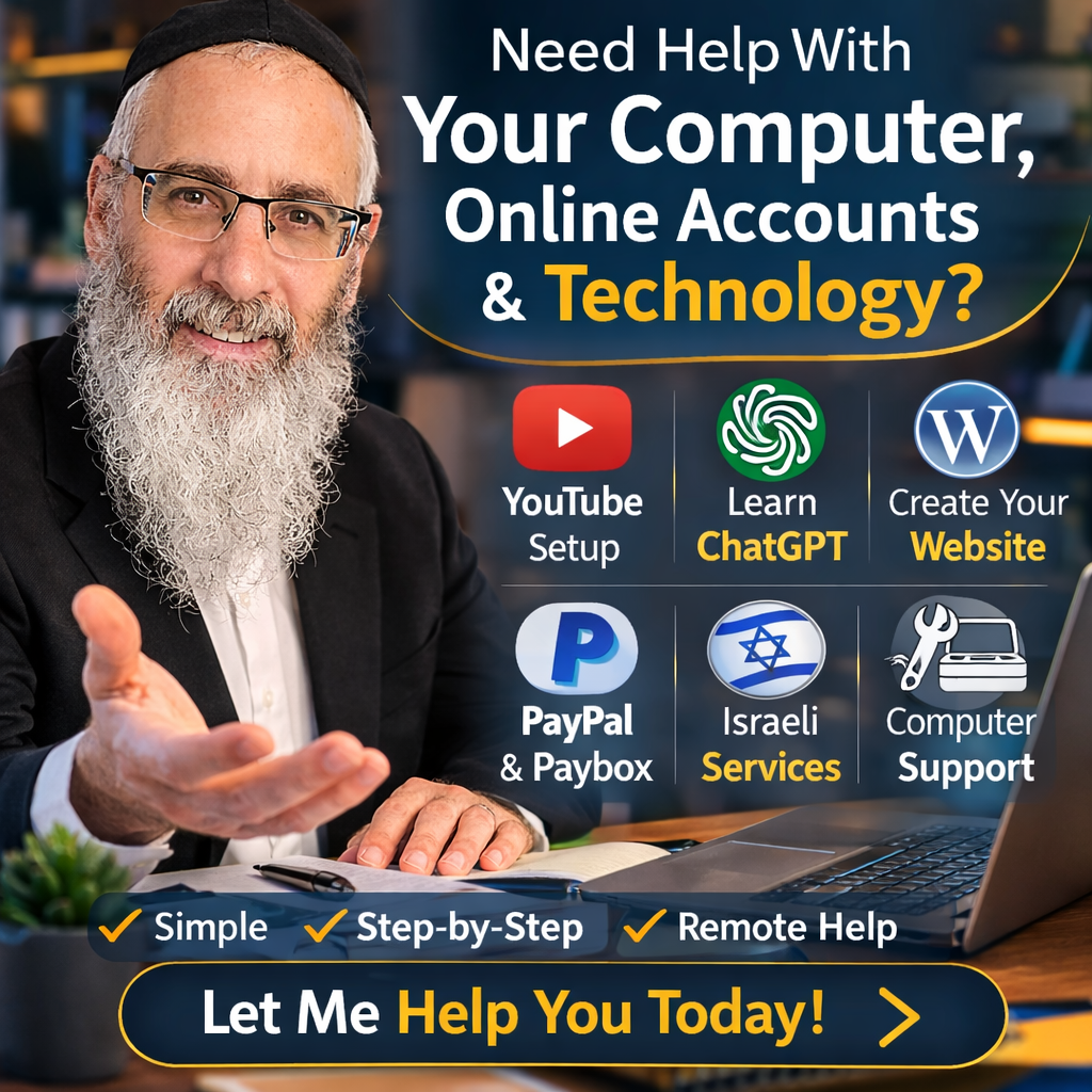 Remote Computer Help for Olim & English Speakers in Israel