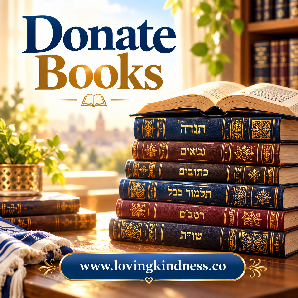 Donate Torah Books and Support Torah Study