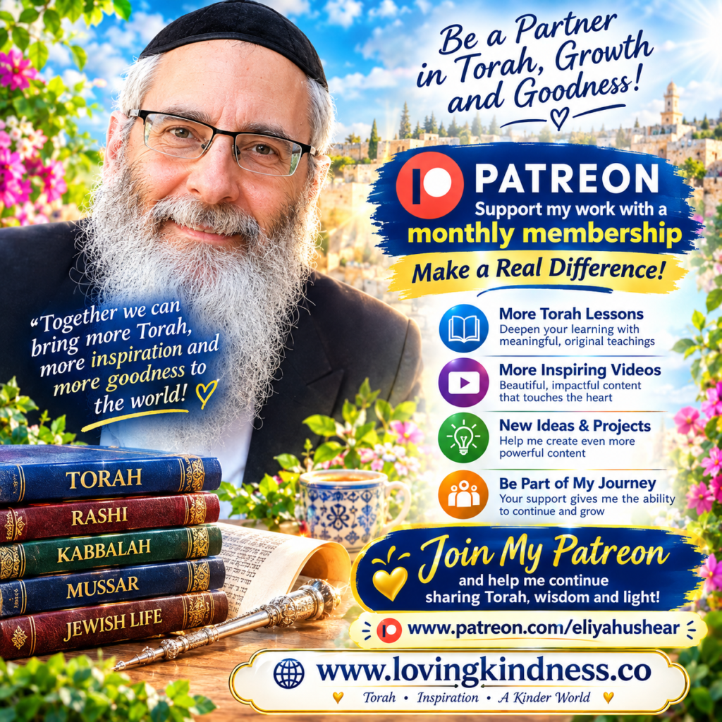 Support Rabbi Eliyahu on Patreon