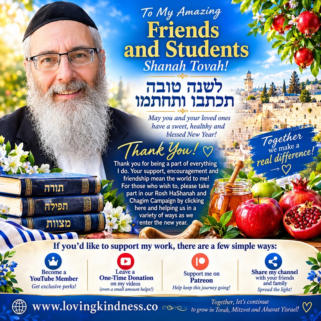 Rosh HaShanah Thanks and Appeal
