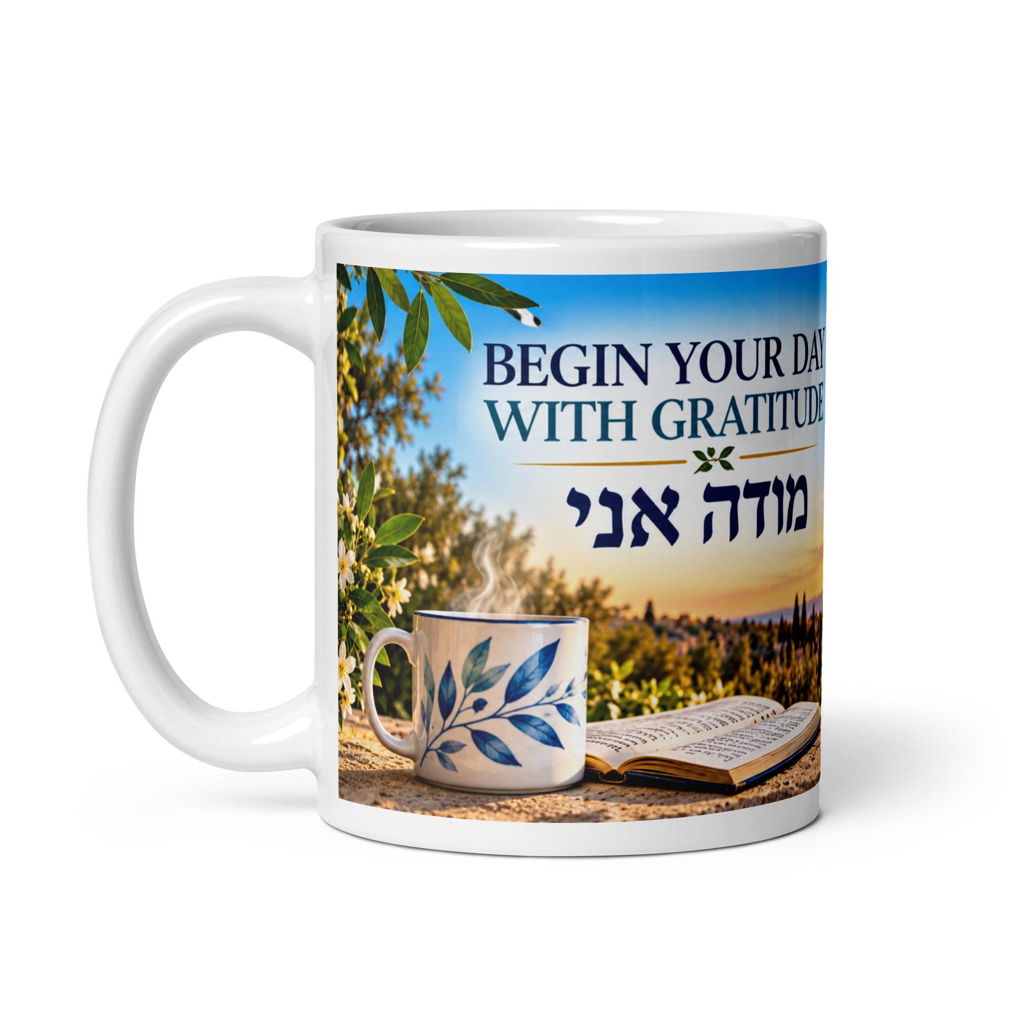 Begin Your Day With Gratitude – Modeh Ani Mug - Image 3