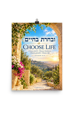 Choose Life – ובחרת בחיים | Torah-Inspired Wall Art
