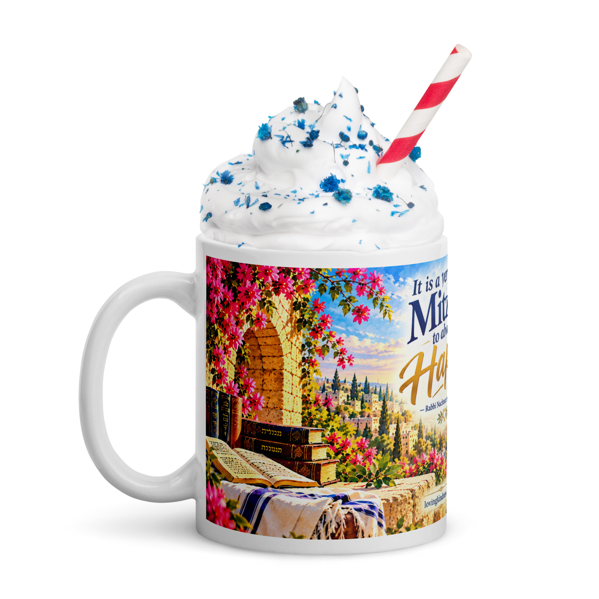 Always Be Happy! – Rebbe Nachman of Breslov | Inspirational Mug - Image 13